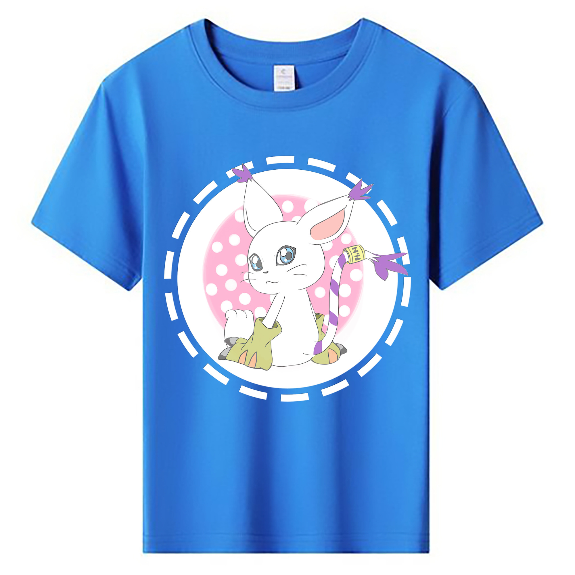 （画像用） Digimon デジタルモンスター/デジモン 綿100％キッズTシャツ（フロントプリント）